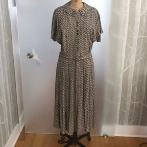 Original 1940  day dress -hand made